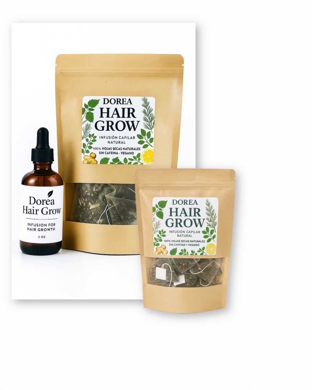 DOREA 30 DIAS "Oferta hasta agotar el  STOCK" ❤️‍🔥30 bolsas de té + Aceite Capilar