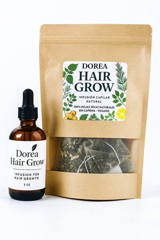 Dorea Hair Grow. 15 Pyramid tea bag and 1 hair oil